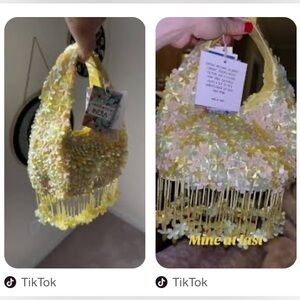 Handmade Yellow Beaded Bag made in India viral Bag from TikTok tjmaxx bag